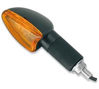 Vicma Juego de Intermitentes M8 Negro Edge Naranja, Largo