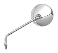 Vicma Espejo Manillar M10/125+Adaptado, Plata | Diámetro Ø 105 mm, marca E, OEM E77, adaptador de rosca izquierda intercambiable