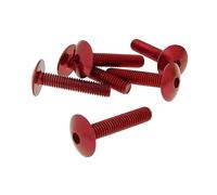 Vicma Fairing Screws Hex Socket Head - Anodized Aluminum Red - Set of 6 pcs - M6 x 30