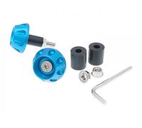 Vicma Handlebar/Bar Ends Anti-Vibration Flat 13,5/17,5 mm (Incluye Adaptador) - Blue