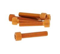 Vicma hexagonales Socket Screw Set - Anodized Aluminum Naranja - 6 pcs - M6 x 30 - Styling