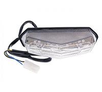 Vicma Luz trasera para CPI, Derbi, MH, Rieju, calidad OEM, sin bombillas, LED, rojo, plástico transparente, luces traseras, compatible con varios vehículos