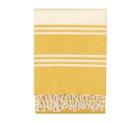 Vico Casa® Toalla de Playa 90x170cm de algodón, Amarillo/Fouta de Playa, Piscina, Modelo Palau