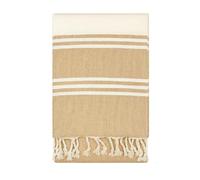 Vico Casa® Toalla de Playa 90x170cm de algodón, Beige/Fouta de Playa, Piscina, Modelo Palau