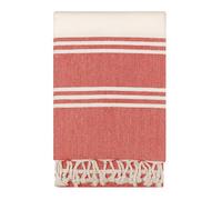 Vico Casa® Toalla de Playa 90x200cm de algodón, Rojo/Fouta de Playa, Piscina, Modelo Palau