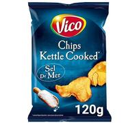 Vico Vico Chips La Vicoise - Sal marina (120 g, 3 unidades)