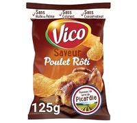 Vico Vico Vico Chips Pollo Frito 125g Paquete de 3