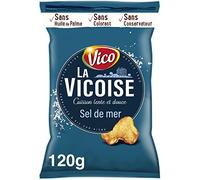 Vico Vicoise - Lote de 3 chips de sal marina (120 g)