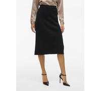 Vila VICOMFY A-Line Knit Skirt- Noos, Falda Midi Mujer, Black,