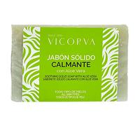 Vicorva | Jabón Sólido Aloe Vera Pastilla 100 gr | Hidratante y Humectante | Hecho en España | Ingredientes naturales | Producto Orgánico | Jabón Natural