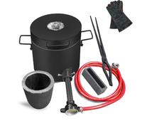 VICSEC Horno de fusión de propano de 10 kg, horno de fusión de oro, kit de fundición de metal, kit de chapado en oro, máquinas de fundición de metal, kit de fundición de oro