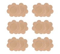 VicSec Pegatinas de Tetillas Unisex, Cazuelas Adhesivas Desechables Cubierta de Pezones Tela Pegamento Maratón Uso Diario Invisible Pezoneras Cubre Bien para Hombres y Mujeres - 6 Pares (Pack de 6✿)