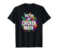 Victim of Chicken Math Funny Backyard Poultry Farmer Camiseta