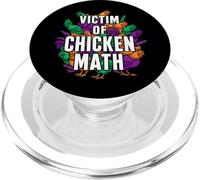 Victim of Chicken Math Funny Backyard Poultry Farmer PopSockets PopGrip para MagSafe