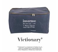 Victionary - Funda portatodo de tela, doble cremallera, con asa, 50 x 40 x 27 cm, color azul