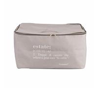 Victionary - Funda portatodo de tela, doble cremallera, con asa, 50 x 40 x 27 cm, color beige