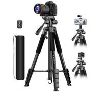 Victiv 172cm Tripode Camara, Tripode para Movil con Soporte Teléfono & Control Remoto, Tripod Camara Reflex para Sony Nikon Canon, Ligero Trípode Móvil para iPhone 15/14/13/12/11 Pro MAX