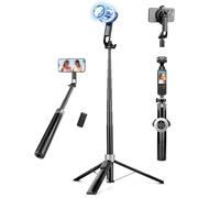 Victiv 178cm Magnético Tripode para Movil, Mejorado Compatible con MagSafe | All-in-One Extensible Palo Selfie de Viaje Portátil, Compatible con iPhone 17/16/15/14/13/12/Pro MAX, Insta 360, dji Pocket