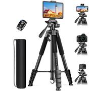Victiv 68 """" Tiplo Tripod Stand Tablet Trpode para iPhone iPad con remoto y soporte para telfono de soporte para grabacin de video Photo Vlog Phot