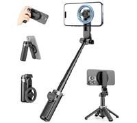 Victiv Magnético Tripode para Movil, 4 en 1 Mini Palo Selfie Tripode mag-Safe con Control Remoto, Ligero y Compacto Selfie Stick Compatible con iPhone 17/16/15/14/13/12 Samsung & Huawei