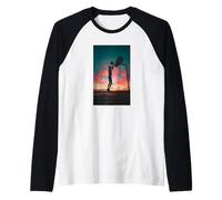 Victor Alien Jugando AL Baloncesto EN EL Desierto DE Texas Camiseta Manga Raglan