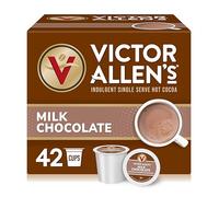 Victor Allen - Café con leche, chocolate caliente, cacao caliente, tazas de una sola porción, 42 unidades
