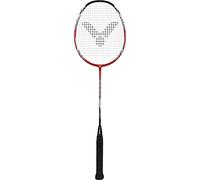 VICTOR Auraspeed Light Fighter 40 D - Raqueta de bádminton Ultraligera con Equilibrio de Cabeza de Alto módulo, Grafito, Color Rojo