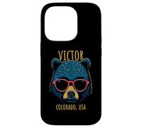 Victor Colorado USA Oso con Gafas de Sol diseño Carcasa para iPhone 14 Pro