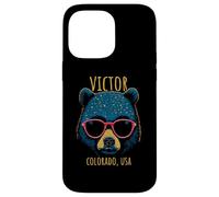 Victor Colorado USA Oso con Gafas de Sol diseño Carcasa para iPhone 14 Pro MAX