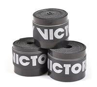 VICTOR Grip Tape Over Grip Tour en la mejor calidad - muy buen agarre y larga vida útilIncluye el volumen final de número de piezas.Ideal para tenis, bádminton, tenis de mesa, squash, raquetball, futbolín / kicker, paddleball, billar, golf, bádminton de velocidad y mucho más., negro, 3 unidades