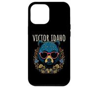 Victor Idaho - Oso con gafas, diseño de flores Carcasa para iPhone 12 Pro Max