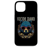 Victor Idaho - Oso con gafas, diseño de flores Carcasa para iPhone 13