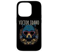 Victor Idaho - Oso con gafas, diseño de flores Carcasa para iPhone 14 Pro