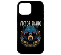 Victor Idaho - Oso con gafas, diseño de flores Carcasa para iPhone 16 Pro Max