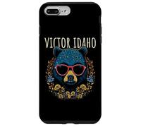 Victor Idaho - Oso con gafas, diseño de flores Carcasa para iPhone 7 Plus/8 Plus