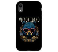 Victor Idaho - Oso con gafas, diseño de flores Carcasa para iPhone XR