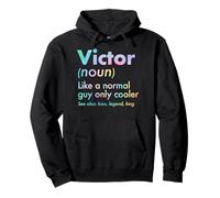Victor Like A Normal Guy Only Cooler Legend King Nombre Sudadera con Capucha