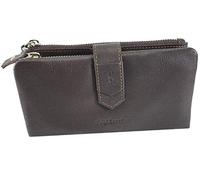 Victor Line - Cartera para mujer de piel Luis Benetton de colores, moderna, divisible en dos carteras, marrón (Marrón) - 3780