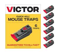 Victor M123SSR Quick-Kill Easy Set - Trampa para Mouse, 6 trampas Reutilizables para Ratones
