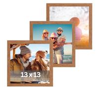 Victor marco de fotos “Dali” marrón 13x13 cm set de 3 - madera moderna - vidrio acrílico - diseño moderno - decoración de interiores