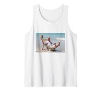 Victor Meldrew en Holiday One Foot In The Grave Comedy Camiseta sin Mangas