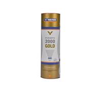 VICTOR Nylon Federball Shuttle 2000 6 unidades, Multicolor (Amarillo/Blanco)