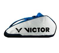VICTOR Raqueta de Tenis Unisex para Adultos, Raqueta de Squash o Raquetas de bádminton, Bolsa térmica Doble/multibolsa térmica, Azul y Blanco, Multibolsa térmica
