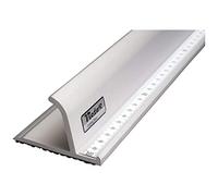 Victor Regla de corte profesional de aluminio 52 cm - Regla con borde protector para los dedos y alfombrilla antideslizante para cortes precisos
