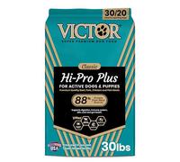 Victor Super Premium Dog Food - Hi-Pro Plus Dry Kibble - High Protein Dog Food con 30% de proteínas - Carne de Res, Pollo, Cerdo, Comida de Pescado, sin Gluten - para Perros y Cachorros Activos de