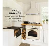 Victoria 60 Duo Set Gas | Placa de gas | Campana extractora Klarstein