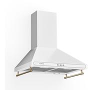 Victoria 630m³/h 60cm Campana Extractora de Pared Retrò Blanco