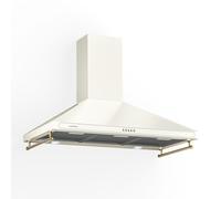 Victoria 630m³/h 90cm Campana Extractora de Pared Retrò Crema