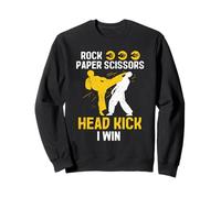Victoria a la cabeza de Rock Paper Scissors - Taekwondo Karate Sudadera
