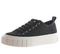 victoria Abril Zapatillas Lona Deportivas Plataforma Mujer